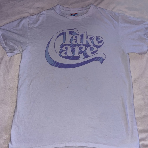Junk food graphic tee - “take care” - size small - Picture 1 of 3